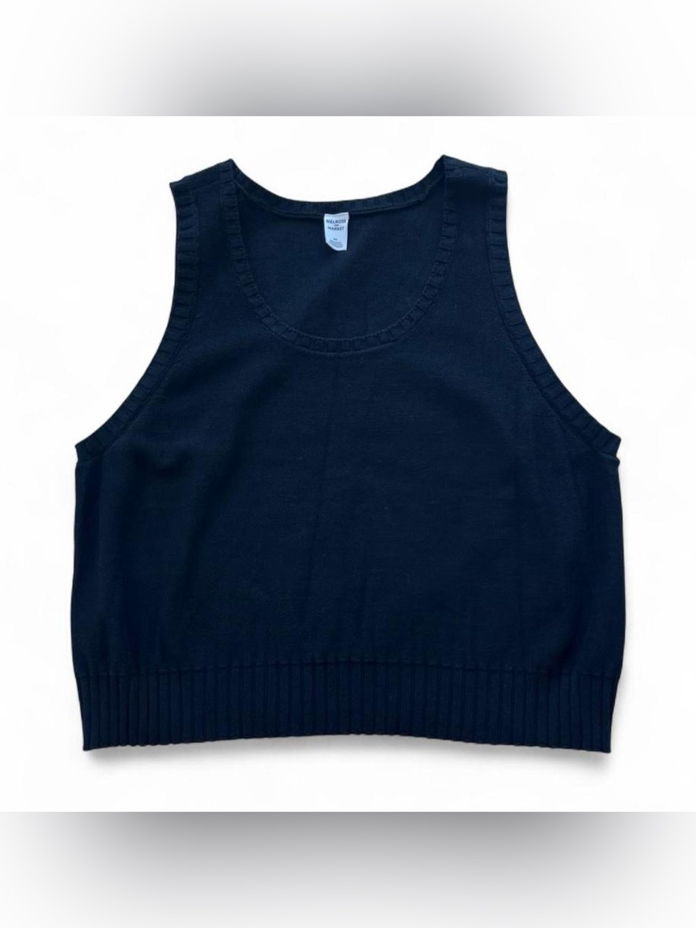Melrose and Market Black Crop Tank Top